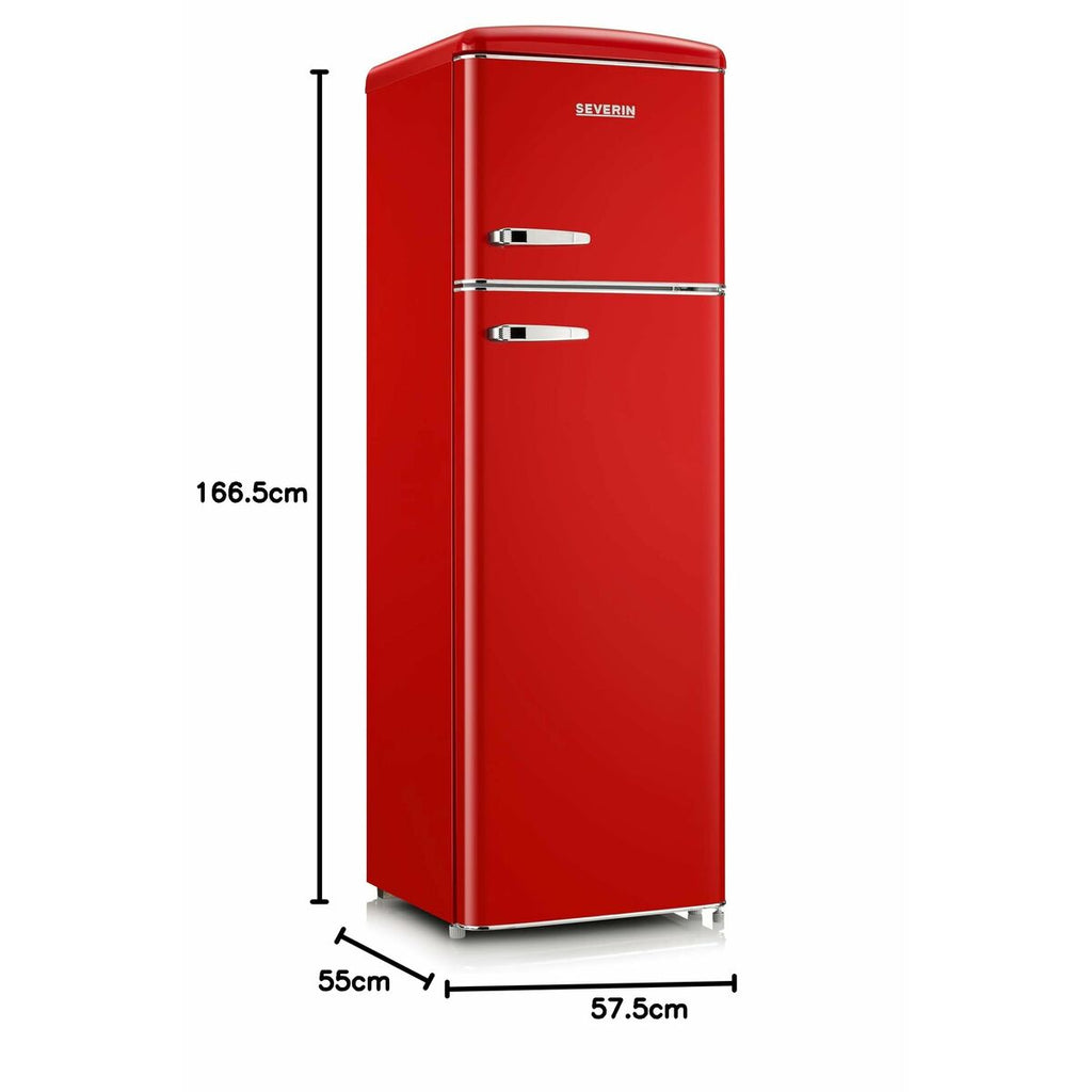 Réfrigérateur Combiné Severin RKG8983     167 Rouge 246 l