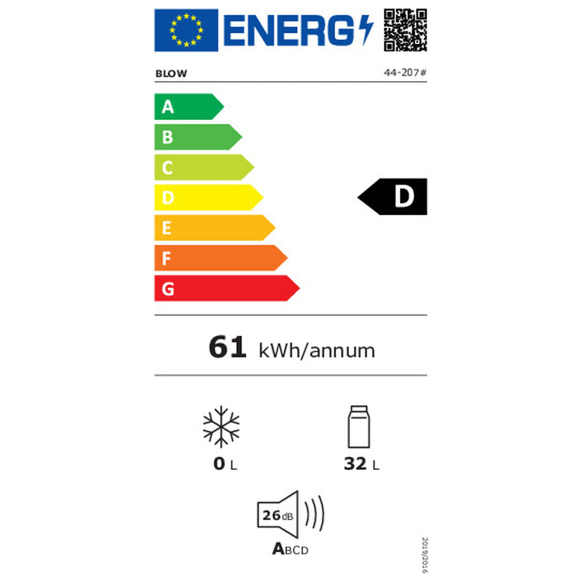 Mini réfrigérateur Blow 44-207# Blanc 32 L