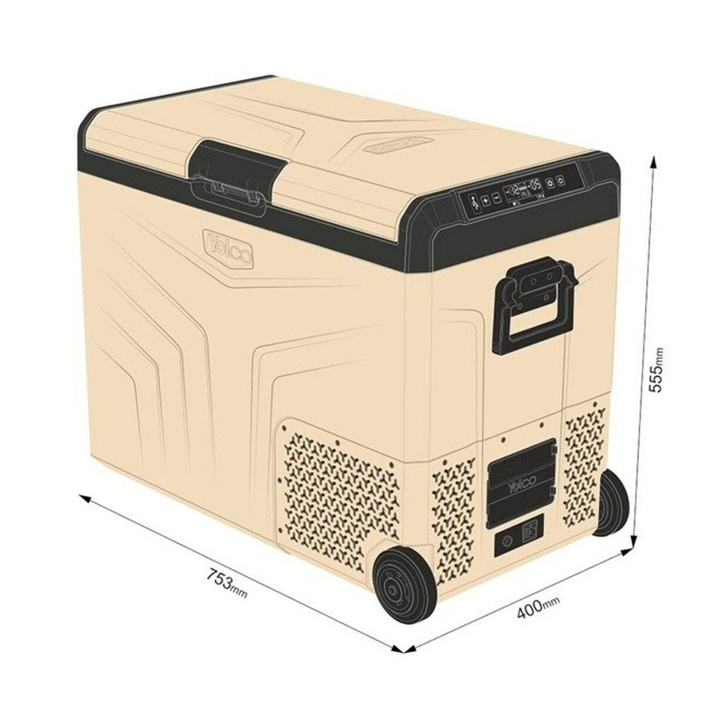 Mini réfrigérateur Yolco TCX60 Noir Sable 60 W 14 L 60 L 46 L