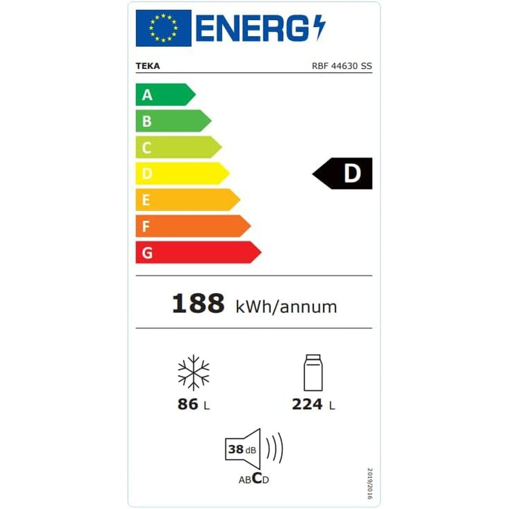 Réfrigérateur Combiné Teka RBF44630INOX188 Blanc