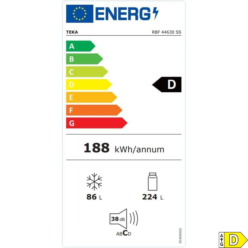 Réfrigérateur Combiné Teka RBF44630INOX188 Blanc