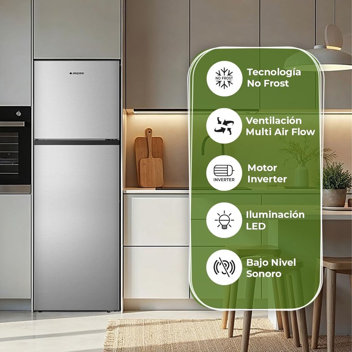 Réfrigérateur Combiné Aspes AF1675501ENFX
