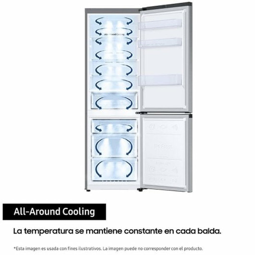 Réfrigérateur Combiné Samsung RB34C602DSA 186 Argenté 344 L