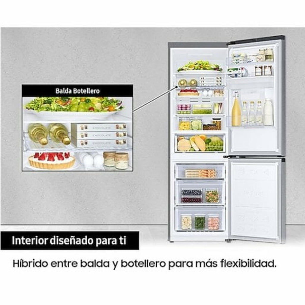 Réfrigérateur Combiné Samsung RB34C602DSA 186 Argenté 344 L