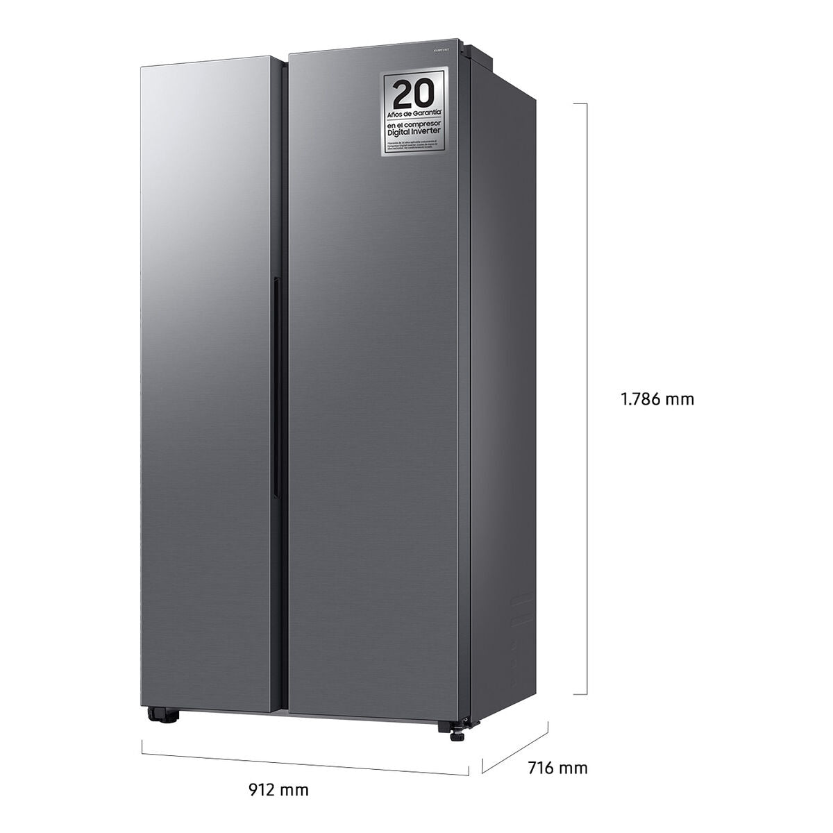 Réfrigérateur Combiné Samsung RS70F65QETEF Acier