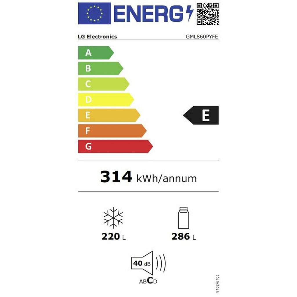 Réfrigérateur américain LG GML860PYFE.APYQEUR Acier 506 L