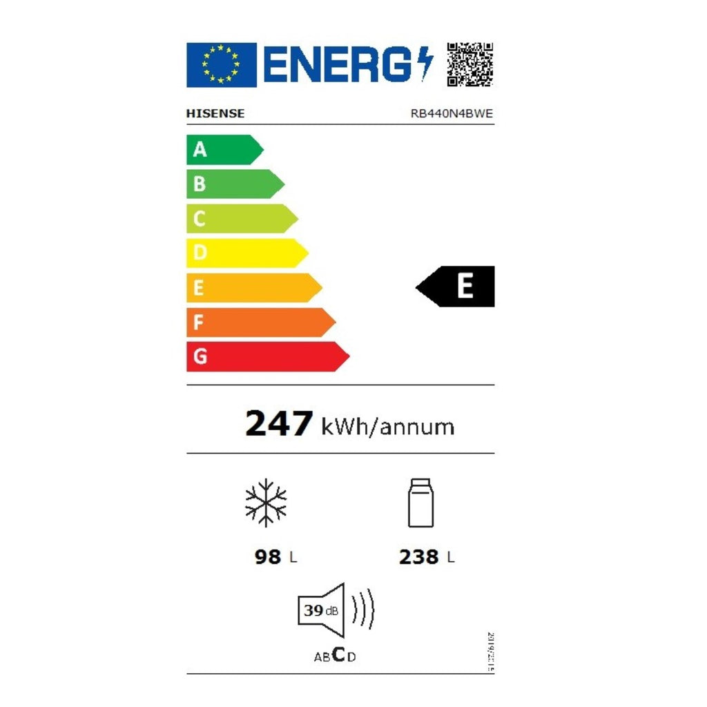 Réfrigérateur Combiné Hisense RB440N4BWE Blanc